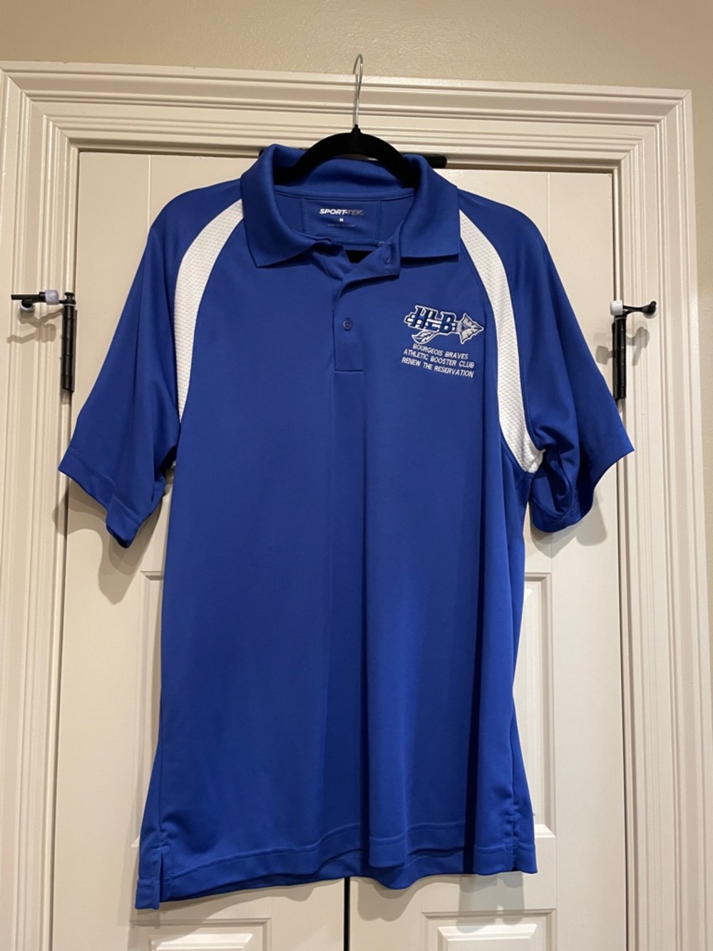 Sport-Tek Royal Blue Polo with White Panels